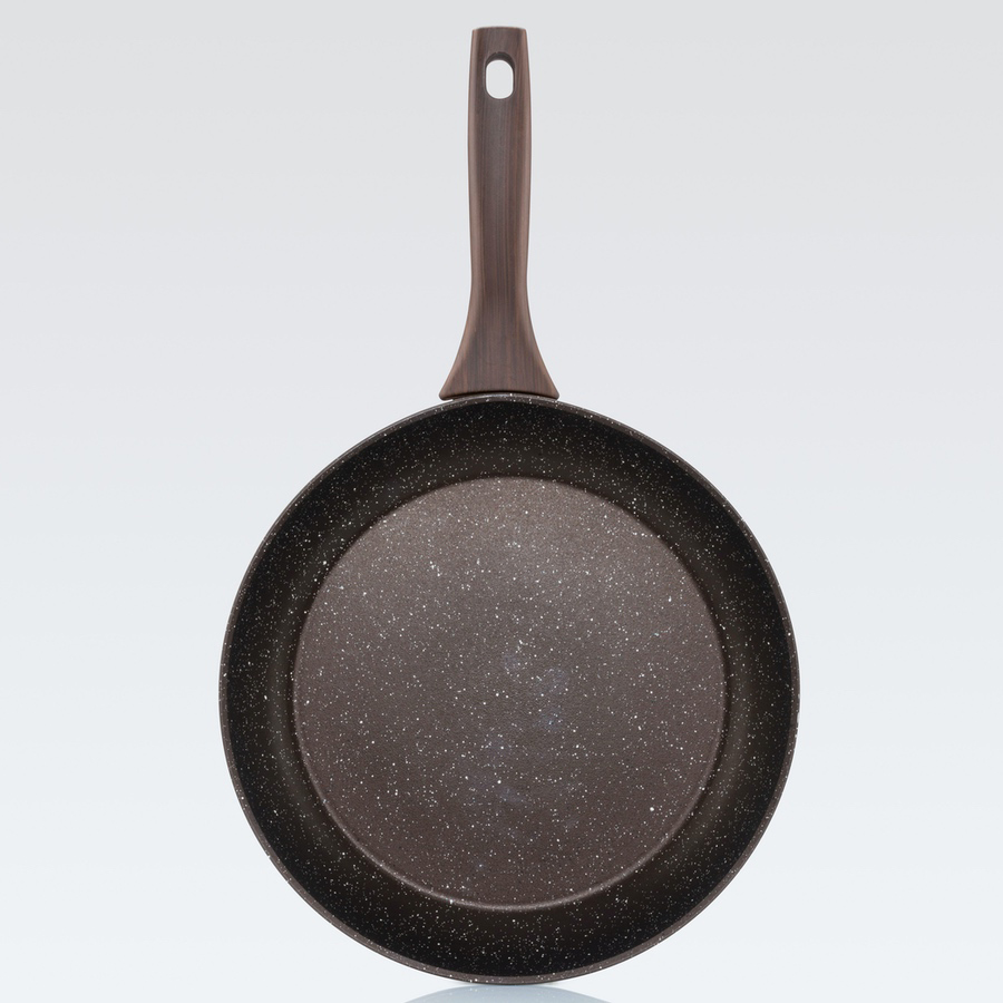 Сковорода индукционная Mehrzer Granit Stone Strong 30 см, цвет коричневый - фото 3