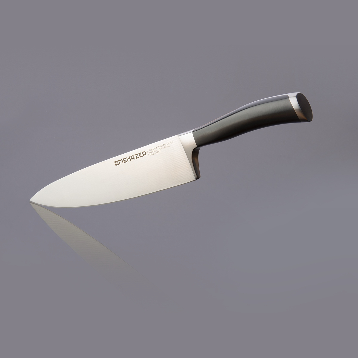 Нож поварской Mehrzer 20 см, цвет серебристый - фото 2