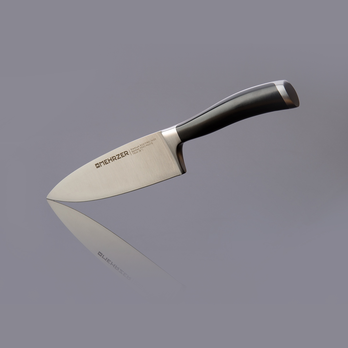 Нож поварской Mehrzer 25 см, цвет серебристый - фото 2