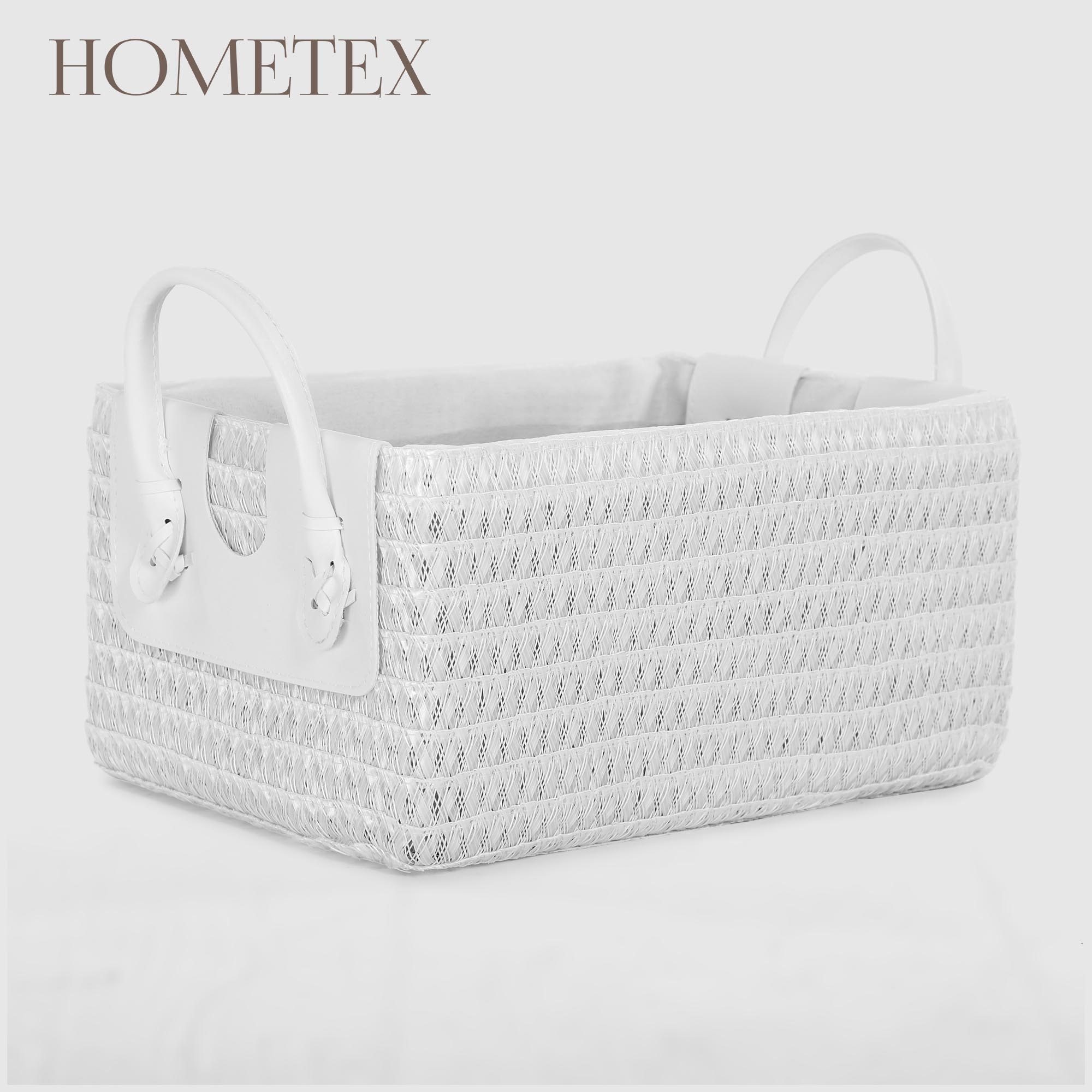 Корзина для хранения Hometex белая 35х25х16 см