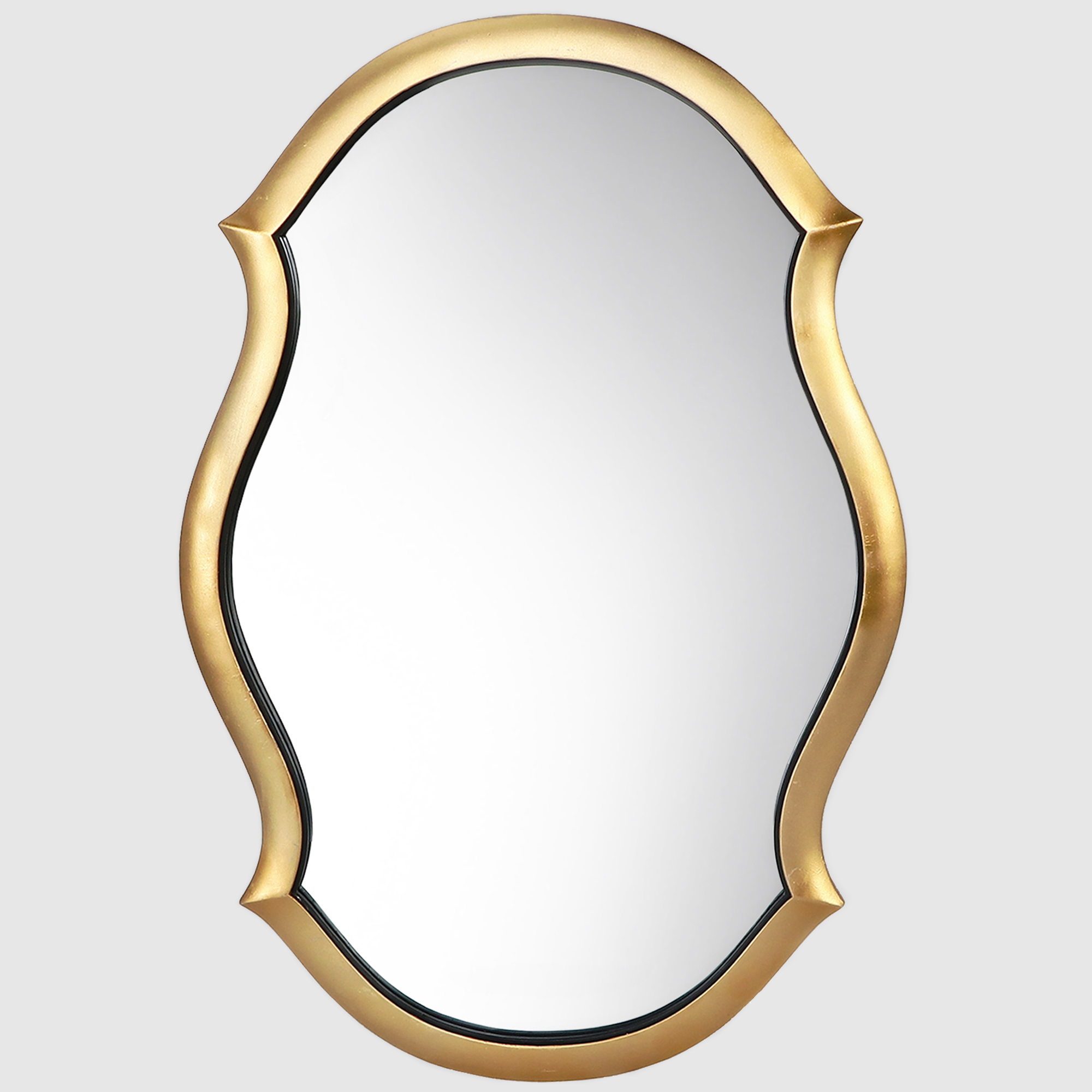 зеркало glasar золотистое 59x4x59 см Зеркало Kimberley золотистое 75,5х2х51,8 см