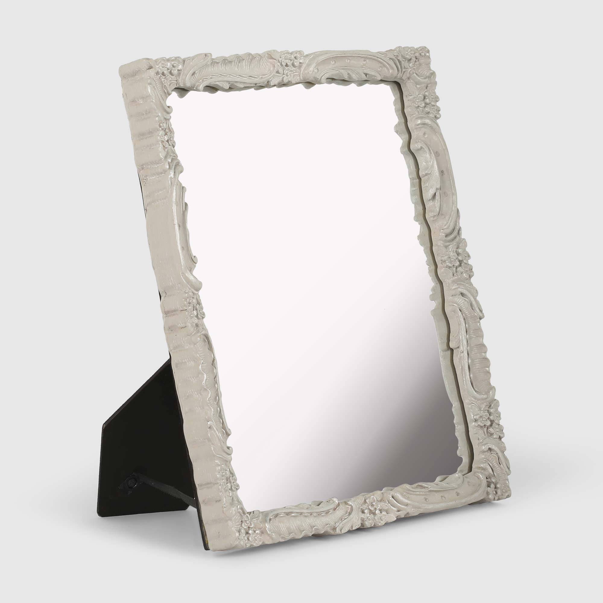 Зеркало Kimberley белое 23х3х28 см настольное косметическое зеркало ridder