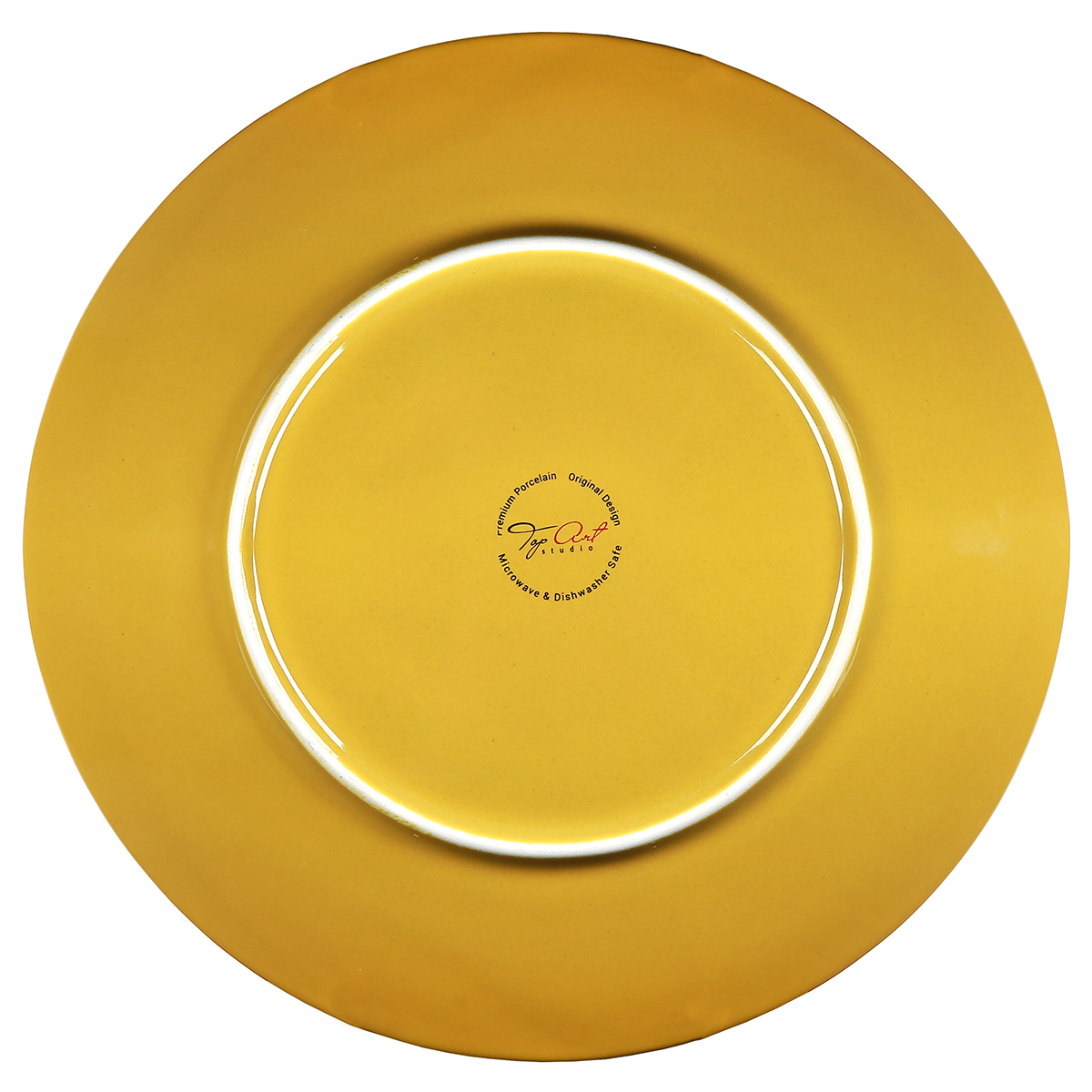Набор тарелок Top Art Studio Желтый карри 28 см 2 шт - фото 3
