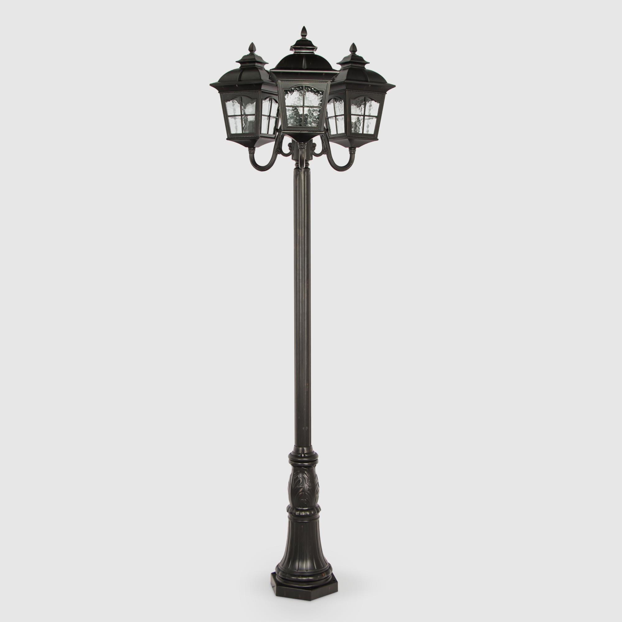 Садовый напольный светильник WENTAI чёрный (DH-1869-3M/17/) уличный напольный светильник eglo
