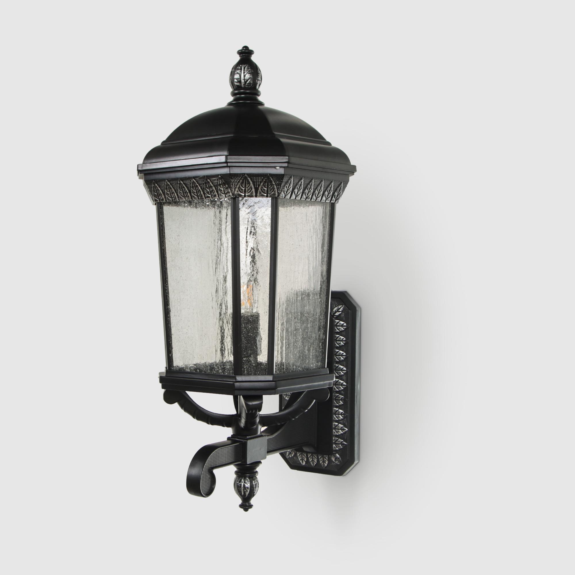 Садовый настенный светильник WENTAI чёрный (DH-1881LA/125/), цвет прозрачный - фото 3