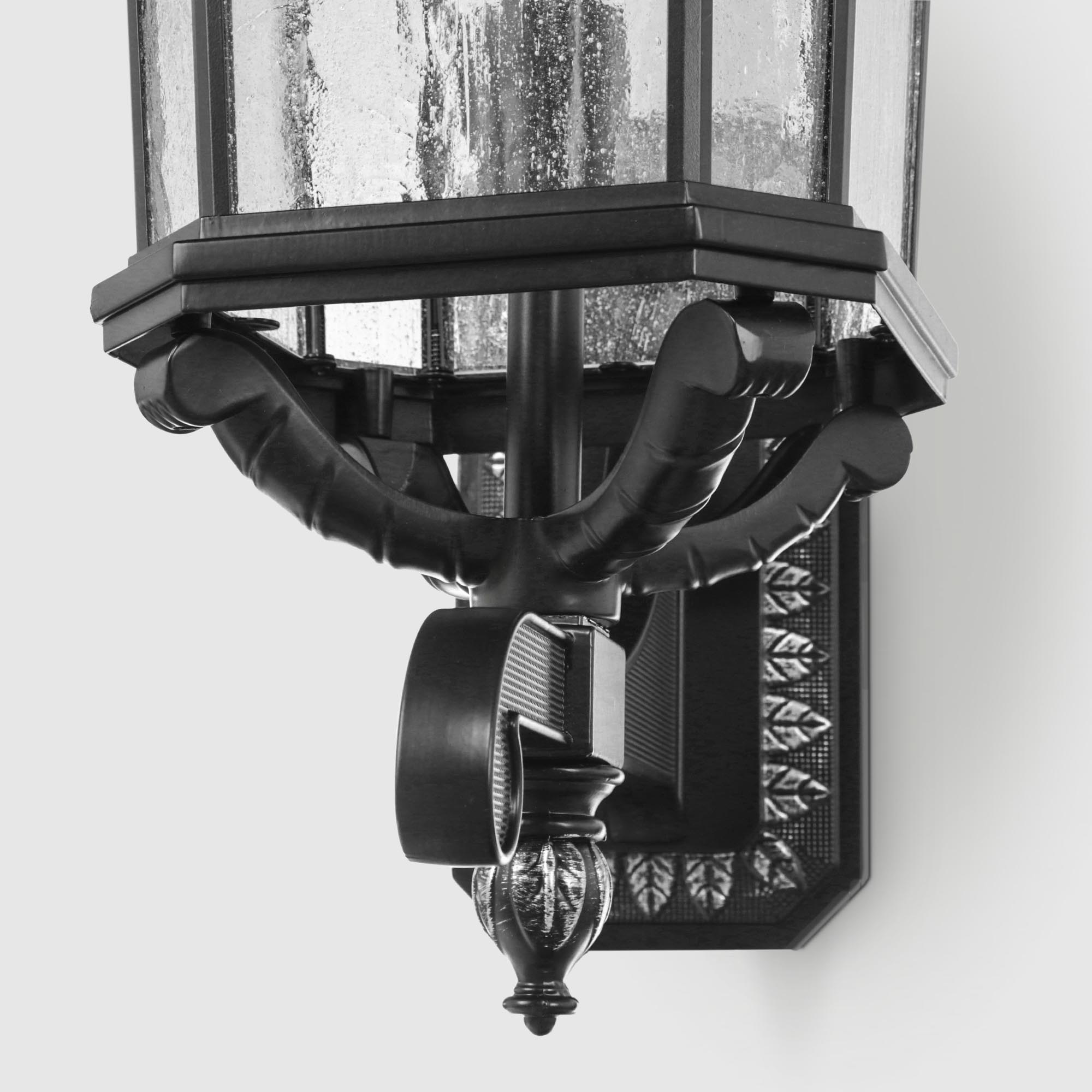 Садовый настенный светильник WENTAI чёрный (DH-1881LA/125/), цвет прозрачный - фото 5