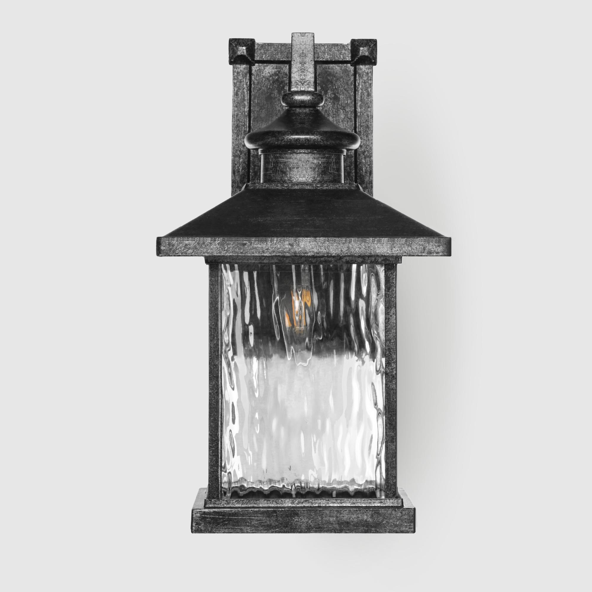 Садовый настенный светильник WENTAI серебряный с чёрным (DH-8071M/816/) стразы термоклеевые с голографией ширина 15 мм 4 5 ± 0 5 м серебряный