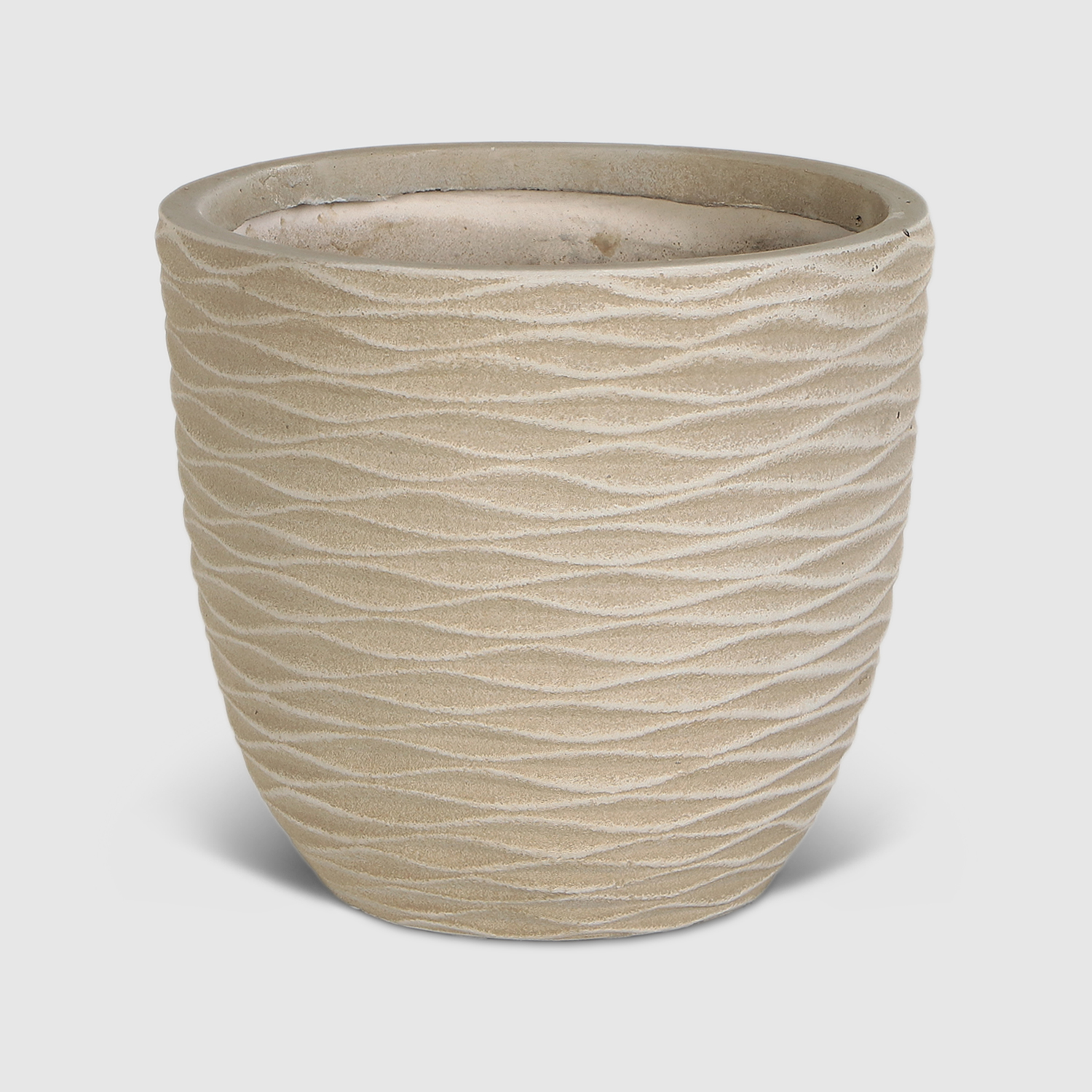 Горшок цветочный L&t pottery плетение песочный d35.5