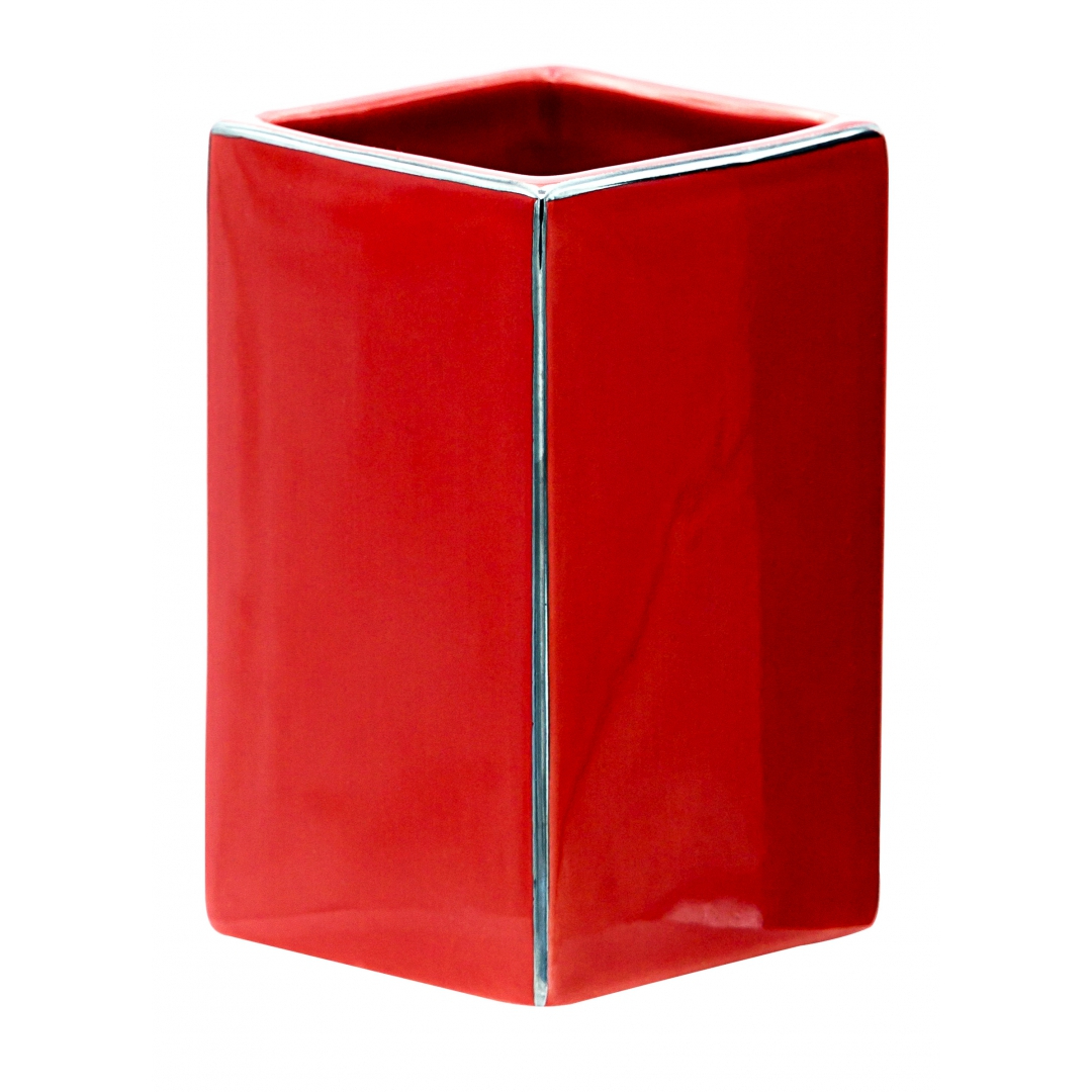 Стакан для ванной Ridder Chichi красный 6,5х6,4х10,3 см стакан ridder windows прозрачно красный 7х10 см