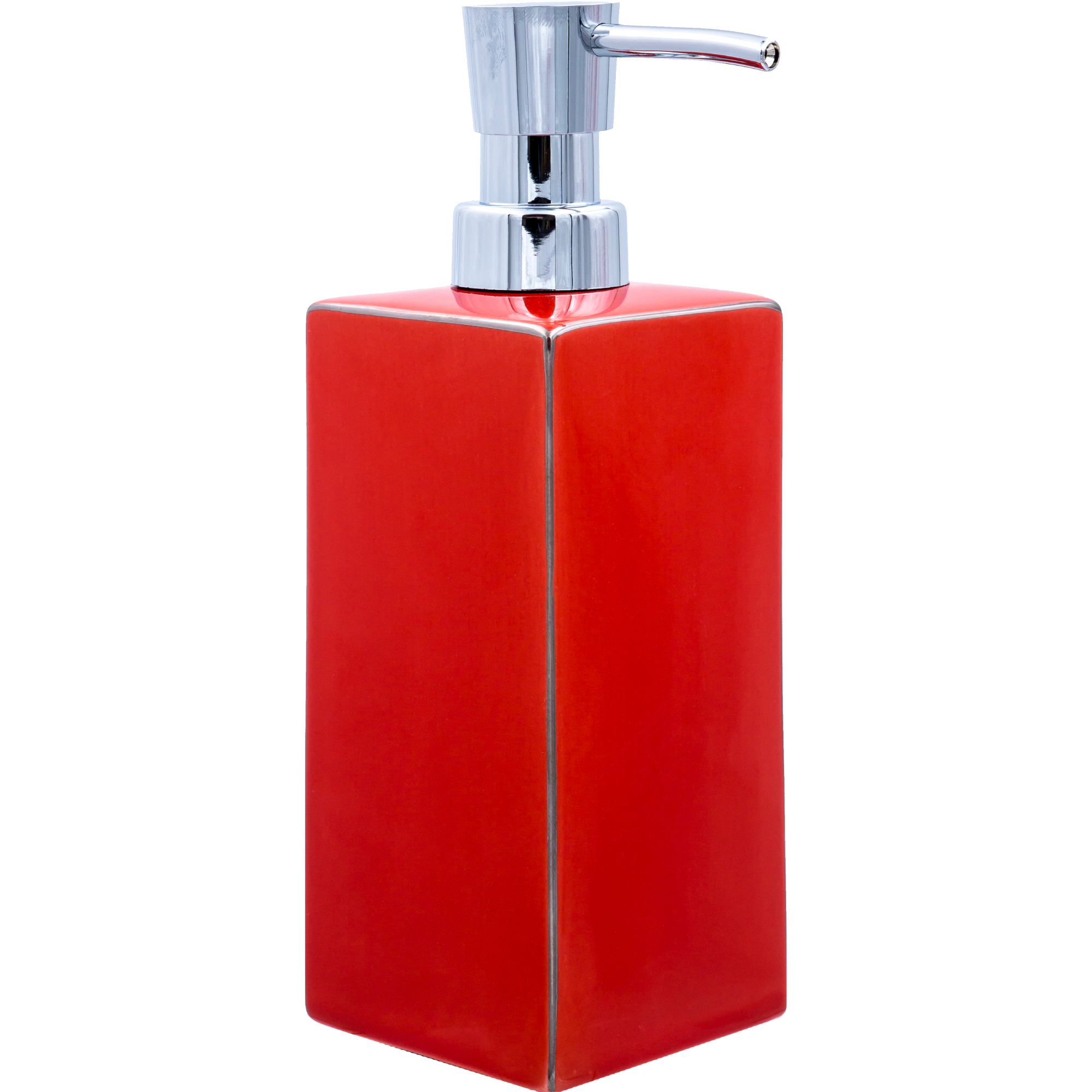 дозатор для мыла ridder windows прозрачно красный 9х15 8 см Дозатор для жидкого мыла Ridder Chichi красный 9х6,5х19,5 см
