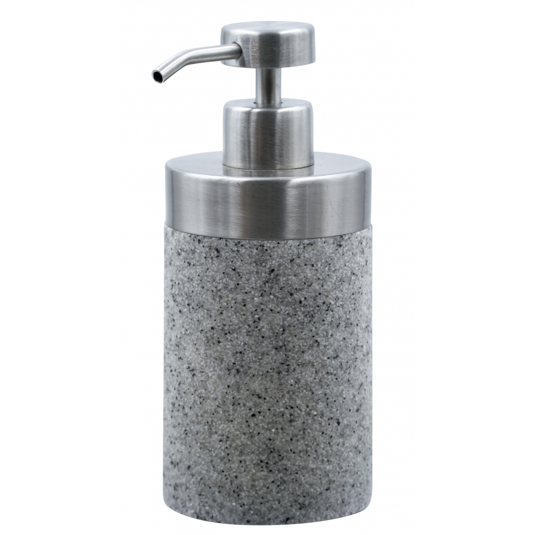 Дозатор для жидкого мыла Ridder Stone серый 8,5х7,3х19,8 см керамогранит creto space stone серый 59 5x59 5