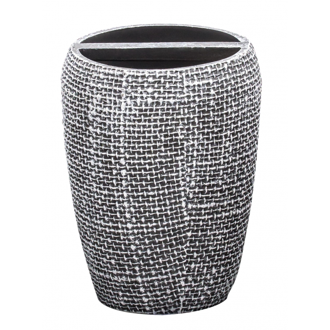 Стакан для зубных щёток Ridder Tessuto тёмно-серый 8х10,5 см стакан ridder cement серый