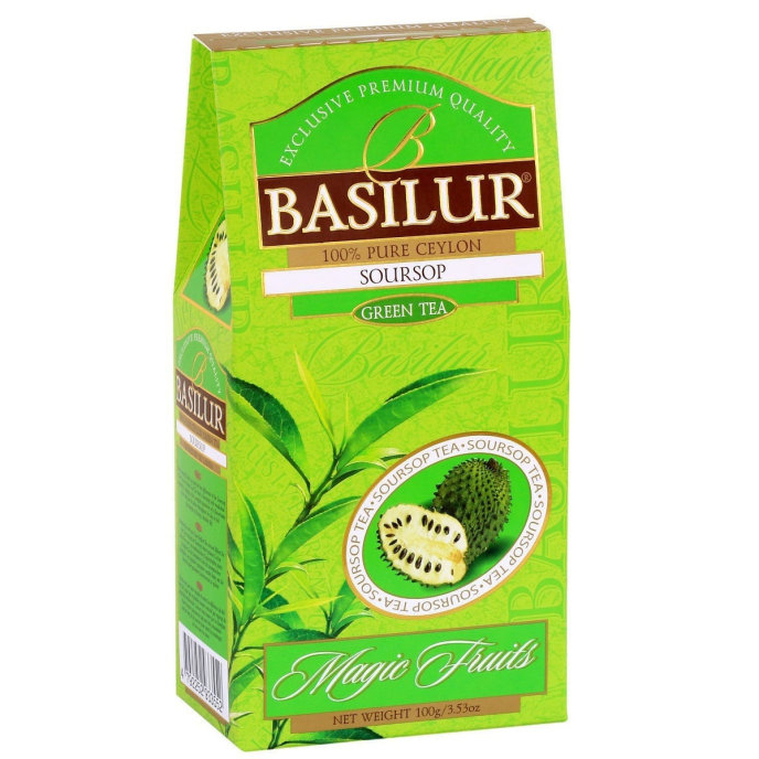 Чай зеленый Basilur Волшебные фрукты Саусеп, 100 г чай basilur волшебные фрукты ассорти 20 пакетиков
