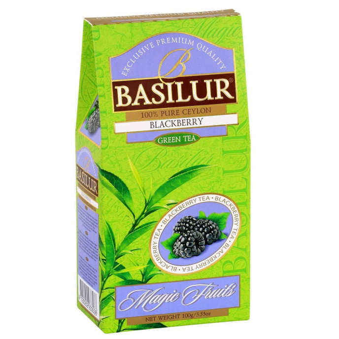 Чай зеленый Basilur Волшебные фрукты Ежевика, 100 г чай черный basilur волшебные фрукты клюква 100 г