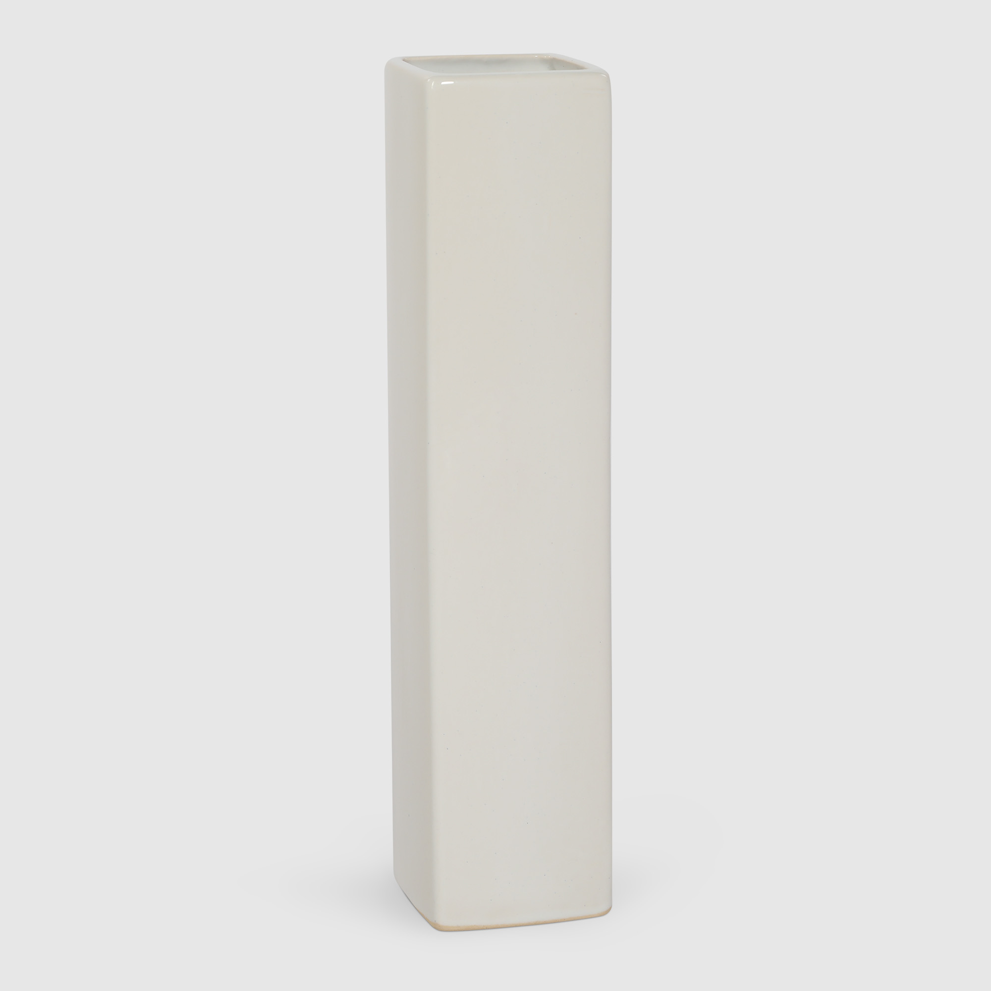 Ваза керамическая Porc-сeramic квадратная 33 см, цвет белый