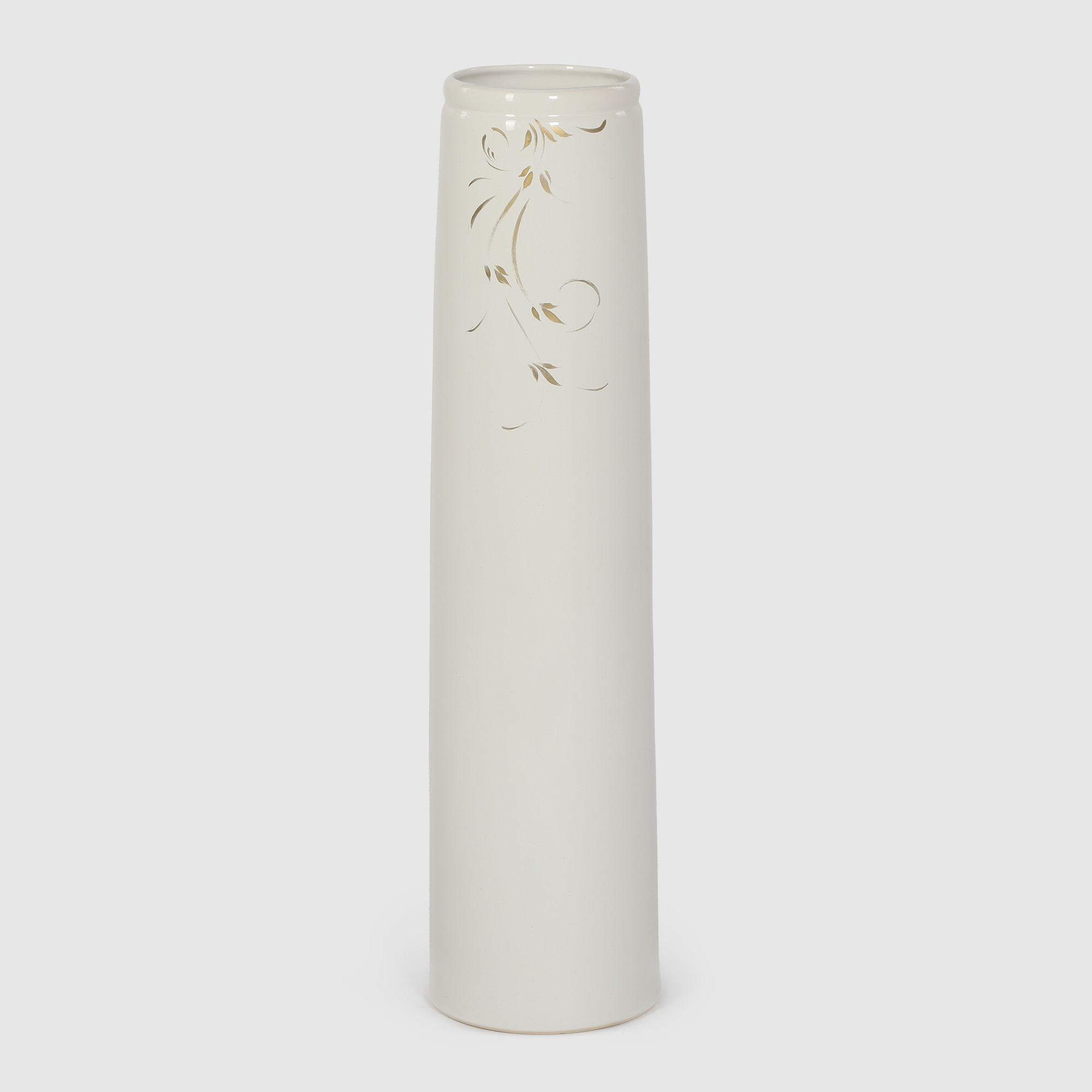 Ваза керамическая Porc-сeramic колонна 80 см, цвет белый