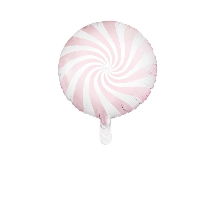 Шар воздушный Party Deco из фольги леденец розовый 45см
