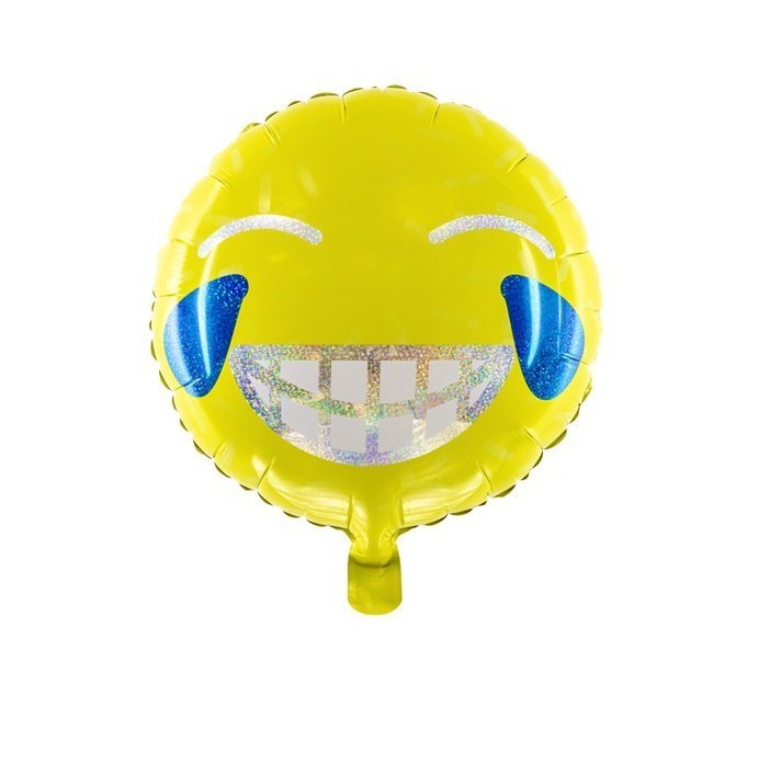 Шар воздушный Party Deco из фольги emoji улыбка 45см тыква улыбка крупноплодная 2 гр цв п