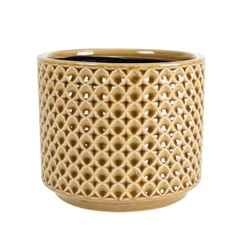 Кашпо Ter steege thies горчичневая д19в17