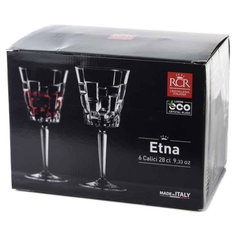 Набор бокалов для красного вина Rcr Etna люксион 280 мл 6 шт, цвет прозрачный - фото 4