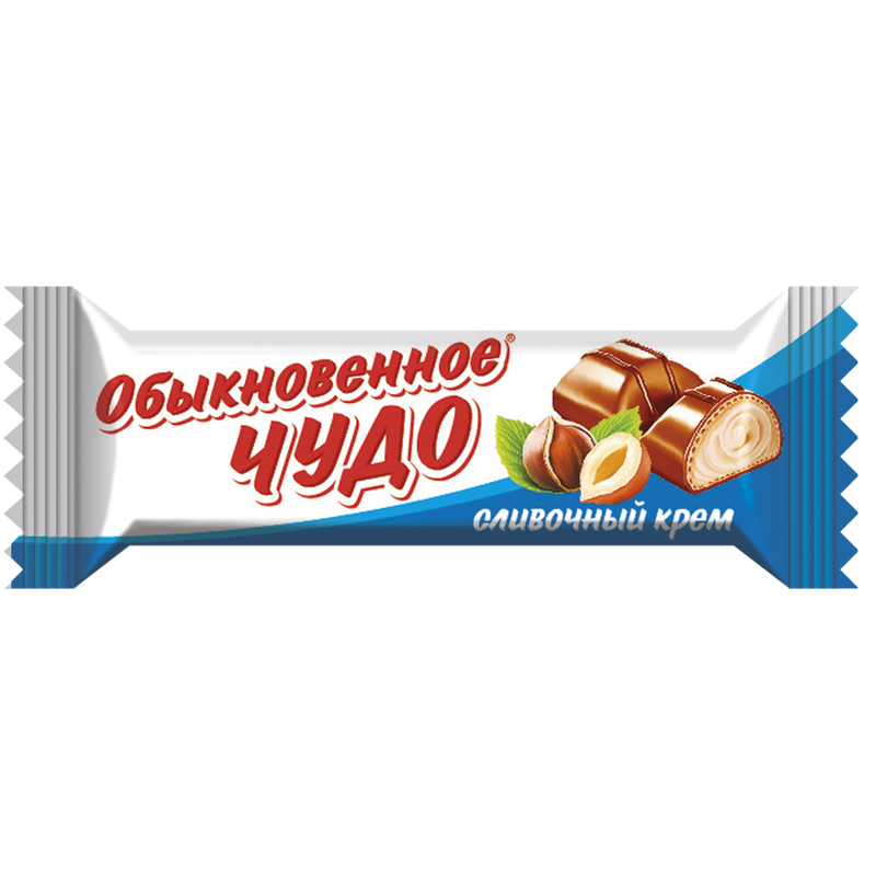 Вафельные конфеты Славянка Обыкновенное чудо сливочное, 55 г