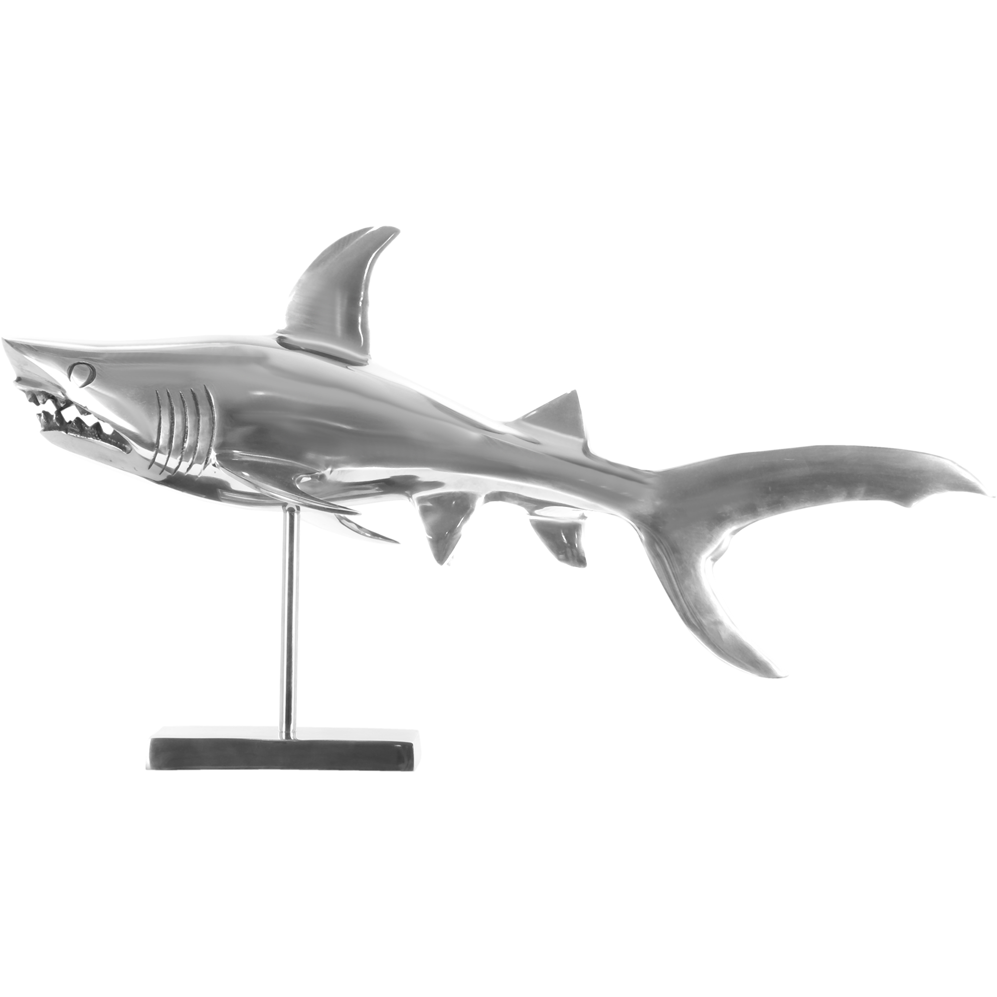 фото Декор select international акула на подставке 69x37x27 см