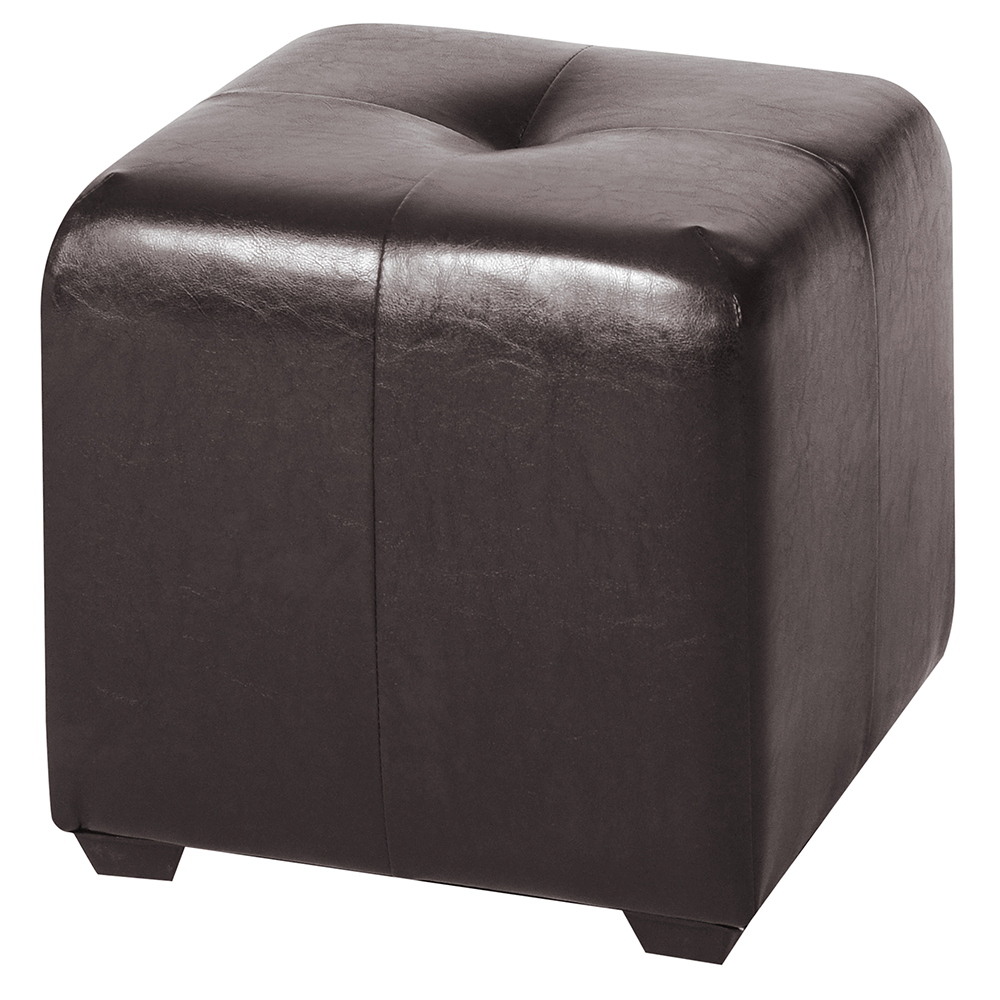 Пуф Dreambag Николь коричневая экокожа 40х40х40, цвет коричневый - фото 1