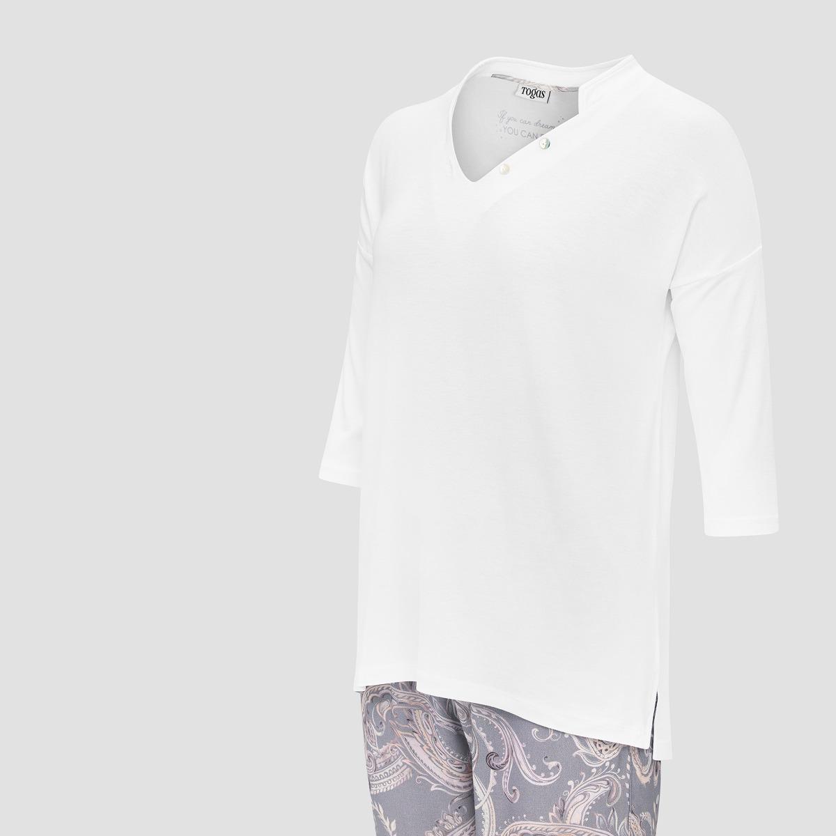 Пижама Togas Эсме бело-сиреневая женская xl(50), цвет бело-сиреневый, размер XL (50) - фото 2