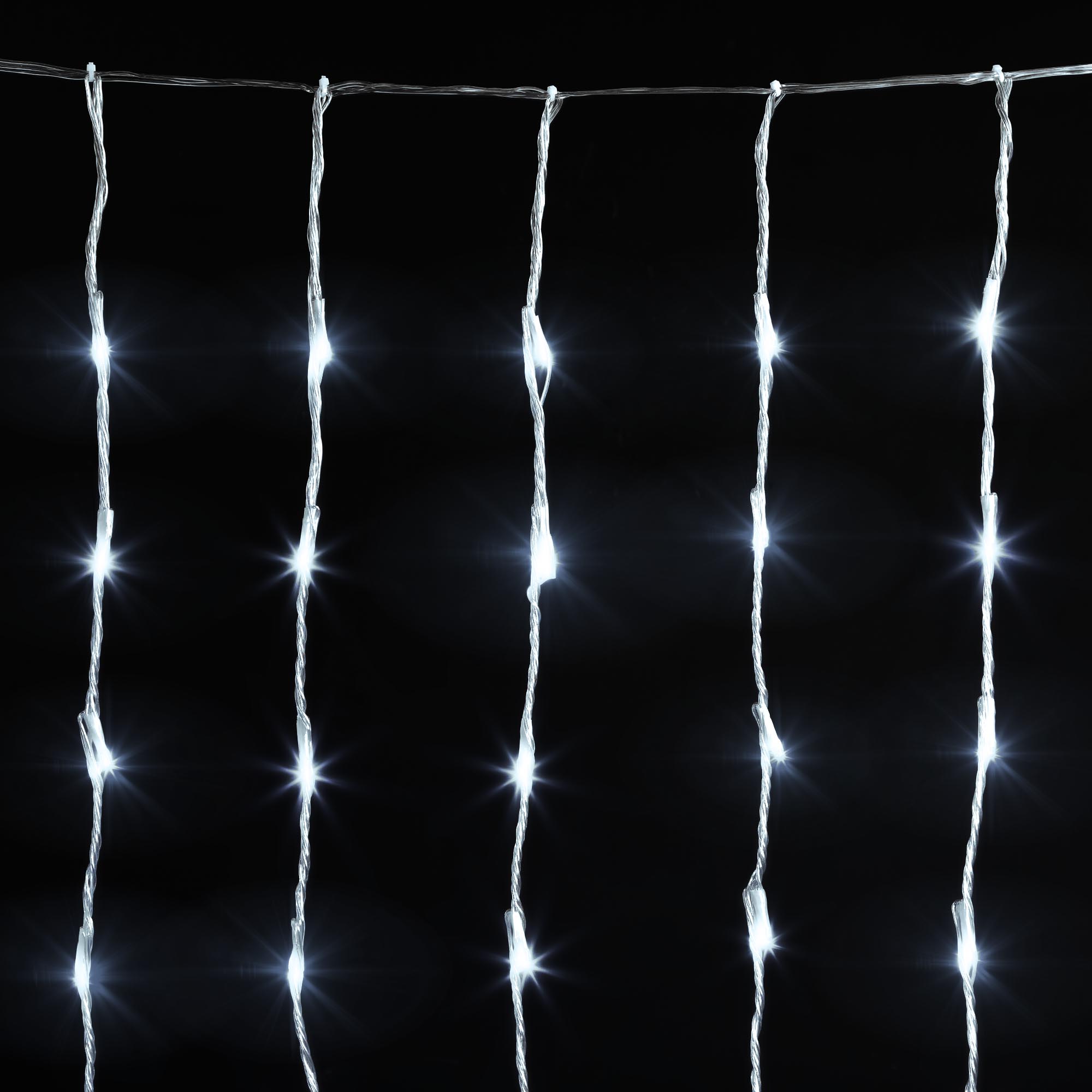Электрогирлянда Reason 880 LED Занавес для улицы 100х800 см, со стартовым шнуром, цвет прозрачный - фото 3