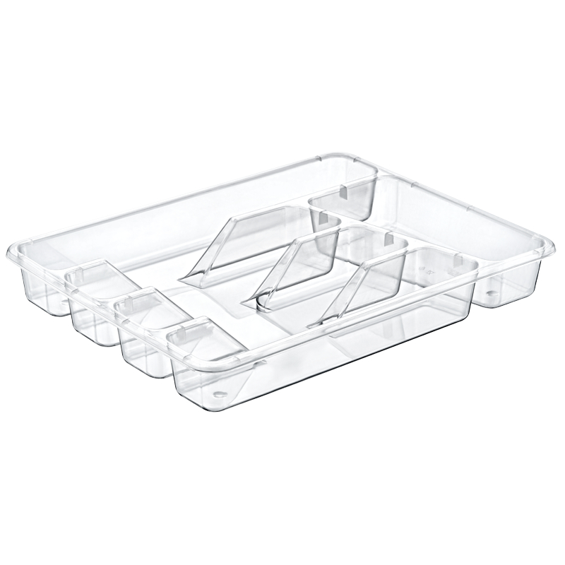Лоток для столовых приборов Akay прозрачный 33,5х27,2 см органайзер для рукоделия 7 отделений 12 × 10 × 2 5 см прозрачный