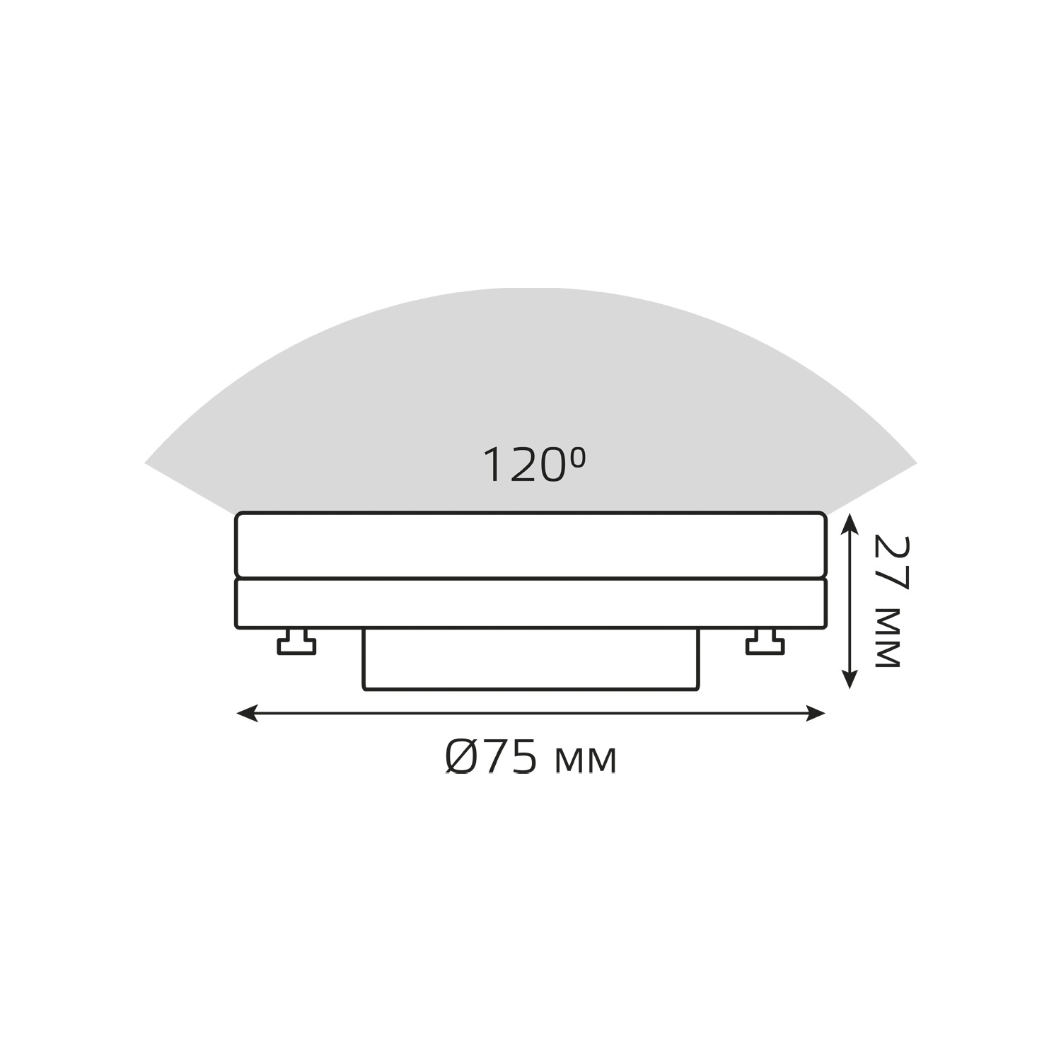 фото Лампа gauss basic gx53 8,5w 810lm 3000k led, 10 шт