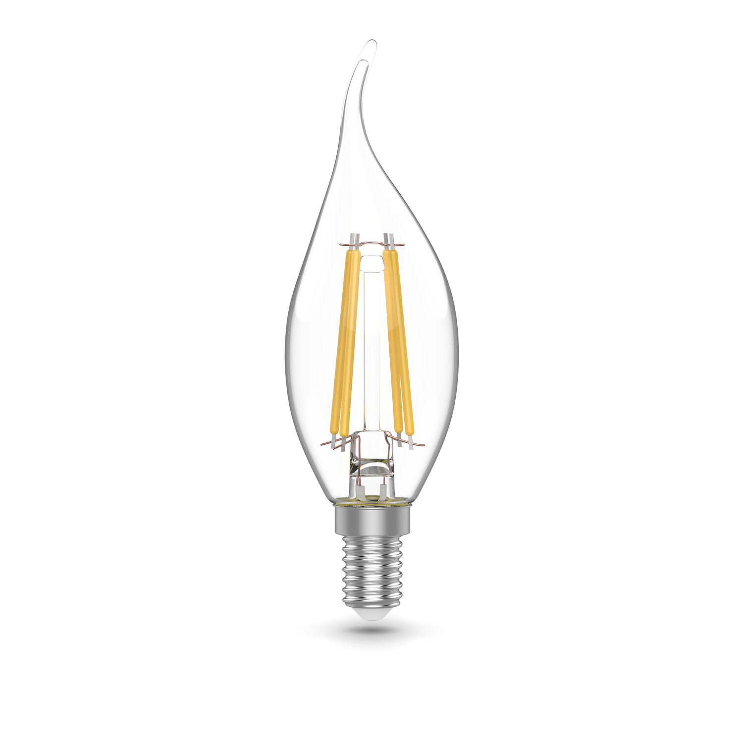 фото Лампа gauss basic filament свеча на ветру 4,5w 420lm 4100к е14 led