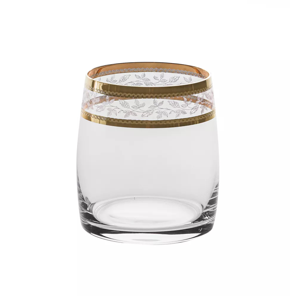 Набор стаканов Crystalite Bohemia Pavo Панто золото 290 мл 6 шт, цвет прозрачный - фото 2