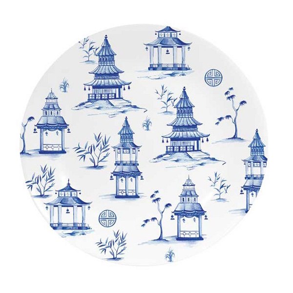 тарелка овальная easy life пагода синяя 24х16 5 см Тарелка десертная Easy life Пагода 19 см