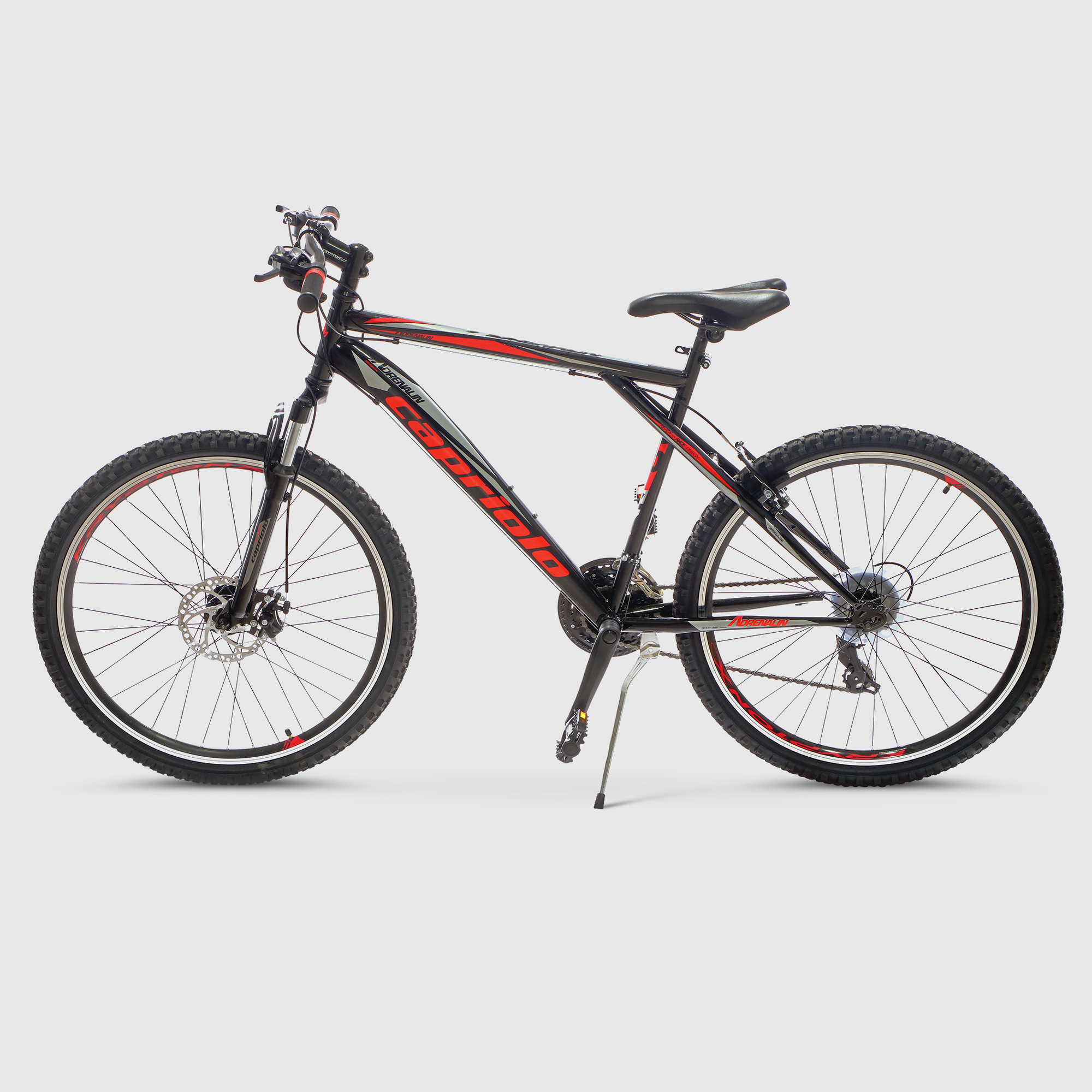 Велосипед MTB Adrenalin Черный/Красный 26, цвет черно-красный - фото 3
