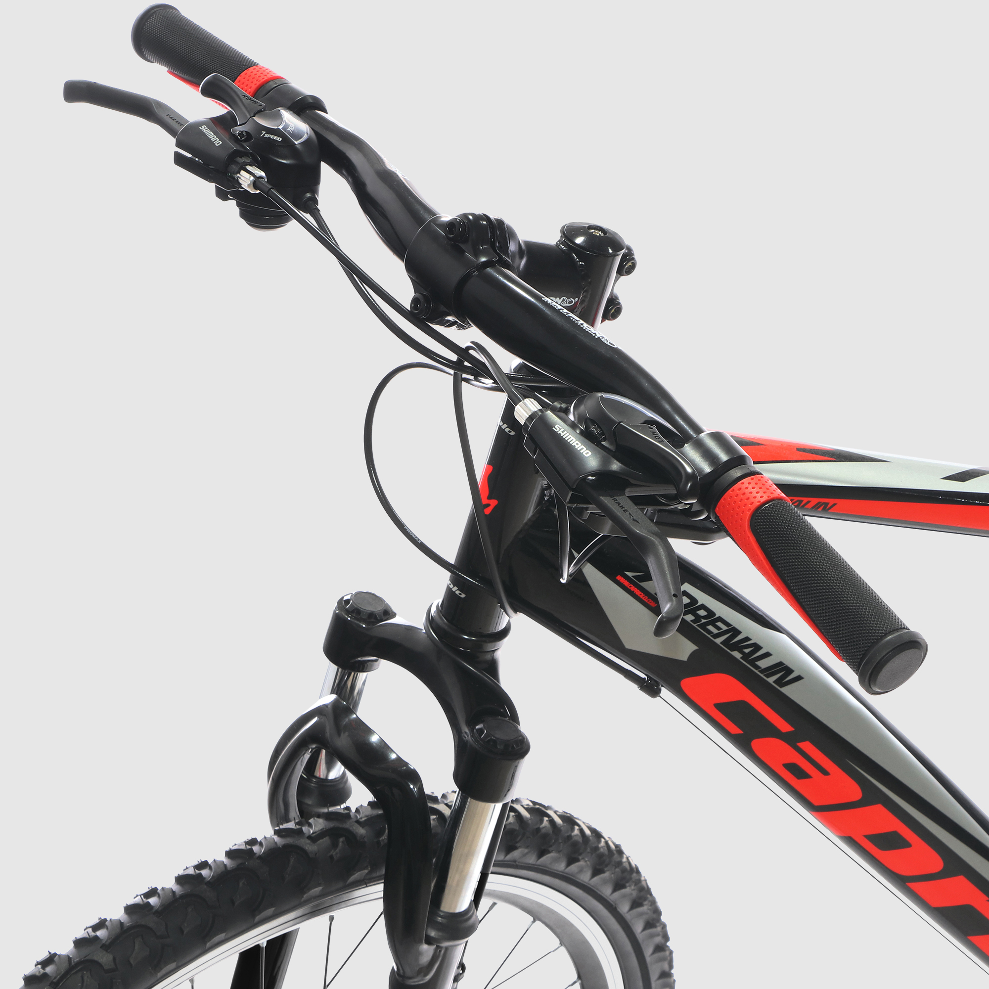 Велосипед MTB Adrenalin Черный/Красный 26, цвет черно-красный - фото 4