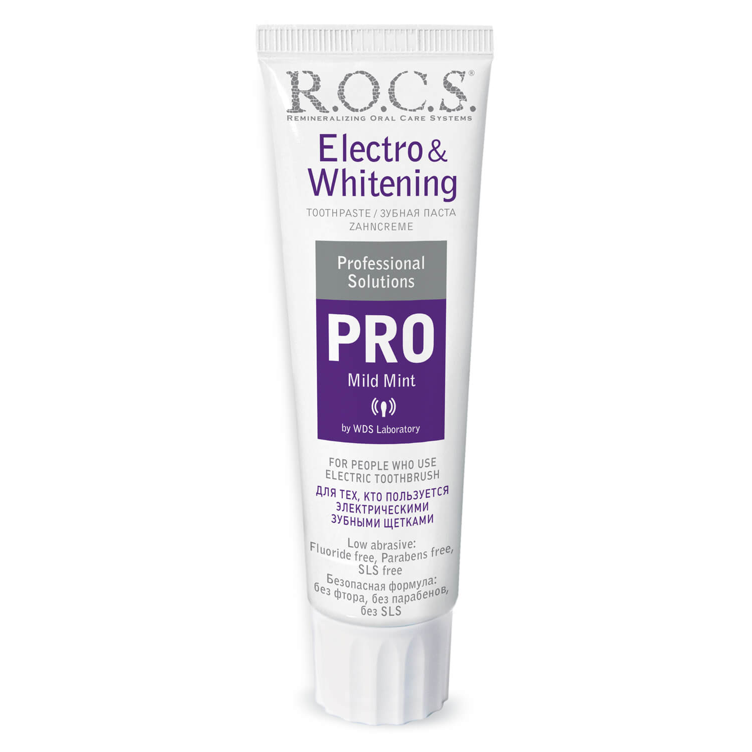 фото Зубная паста rocs electro & whitening mild mint 135 г