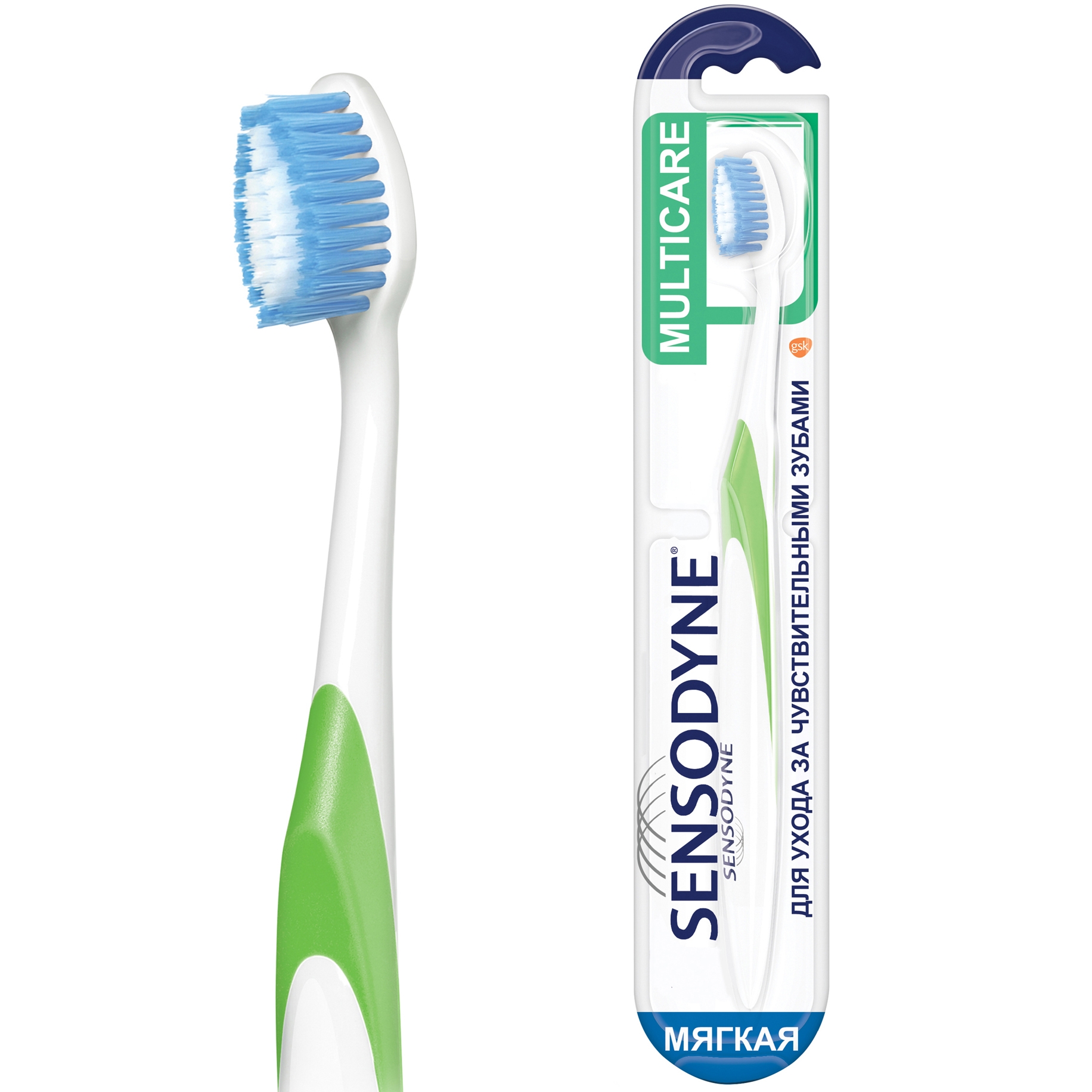 Зубная щетка Сенсодин Multicare комплексная защита мягкая цена и фото