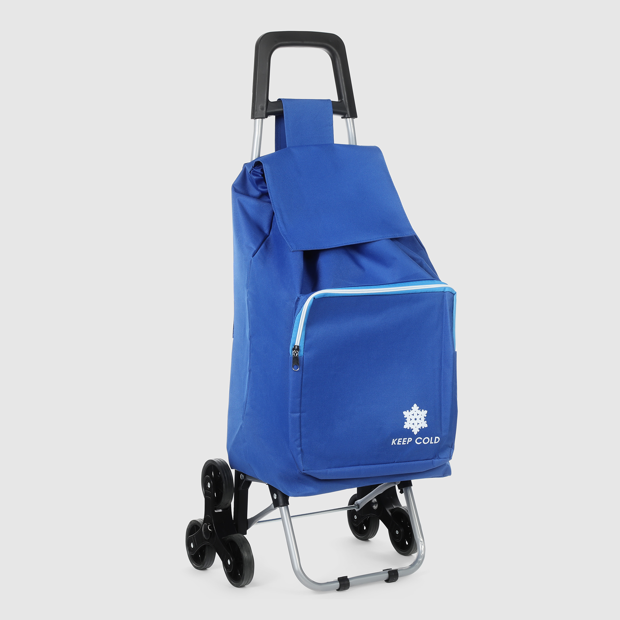 Тележка на колёсиках Ad trend home синяя 41х37х97 см сумка тележка на 2 колёсиках bab012 joy 1800