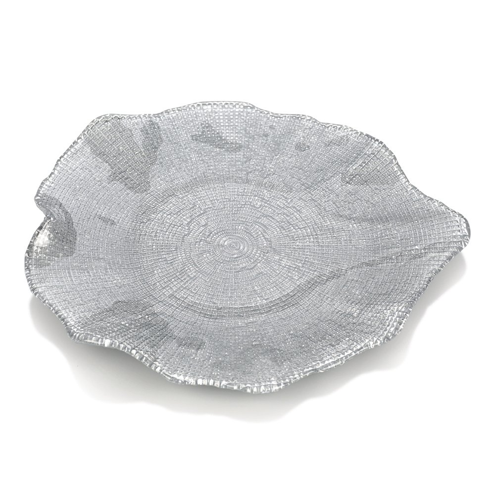 Блюдо IVV Folies круглое 37 см серебро блюдо ivv diamante круглое 30 см прозрачный