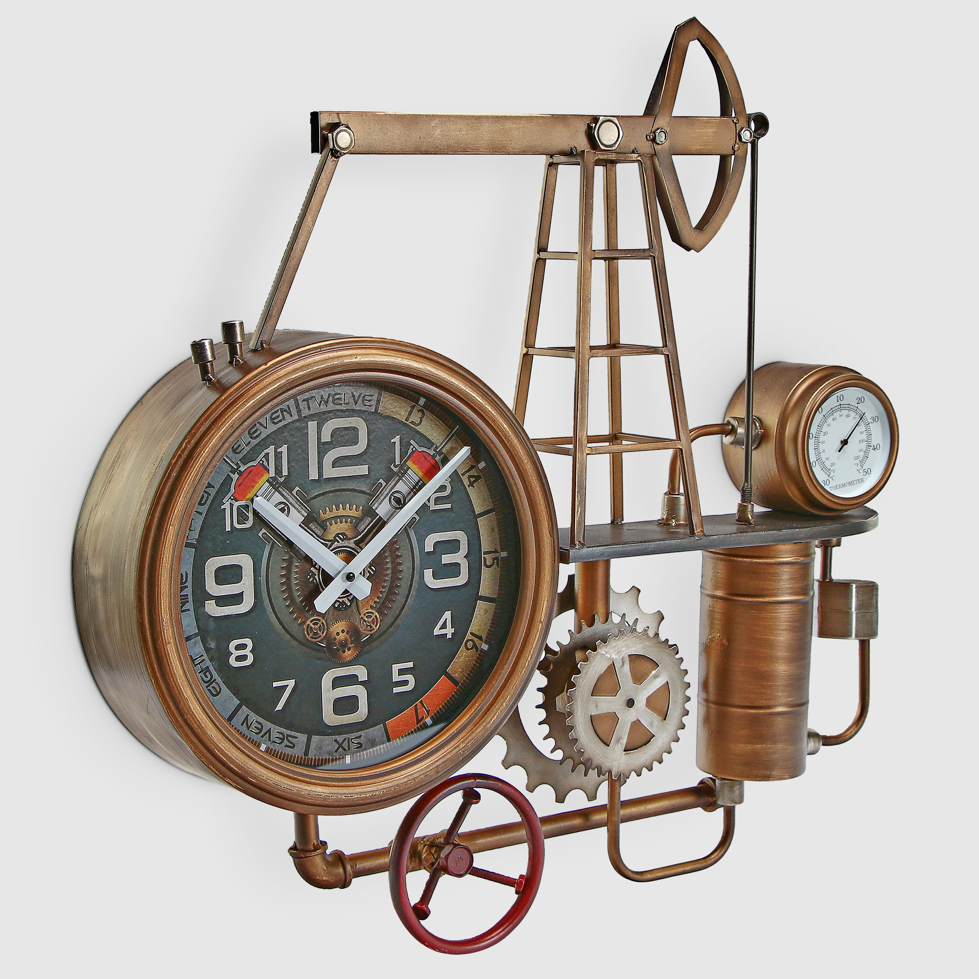 Часы настенные Bolai Arts нефтяная вышка 20х9,5х22 см брелок металлический хмао нефтяная вышка