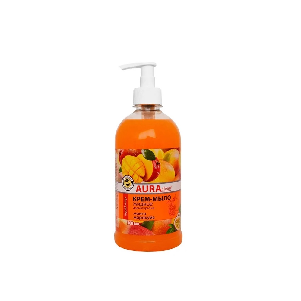 Крем-мыло жидкое Aura Clean манго и маракуйя 500 мл крем мыло жидкое aura clean манго и маракуйя 500 мл