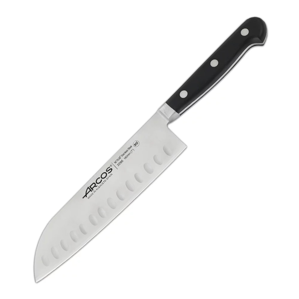 Нож кухонный Arcos сантоку 18 см Opera нож универсальный arcos 16 см opera