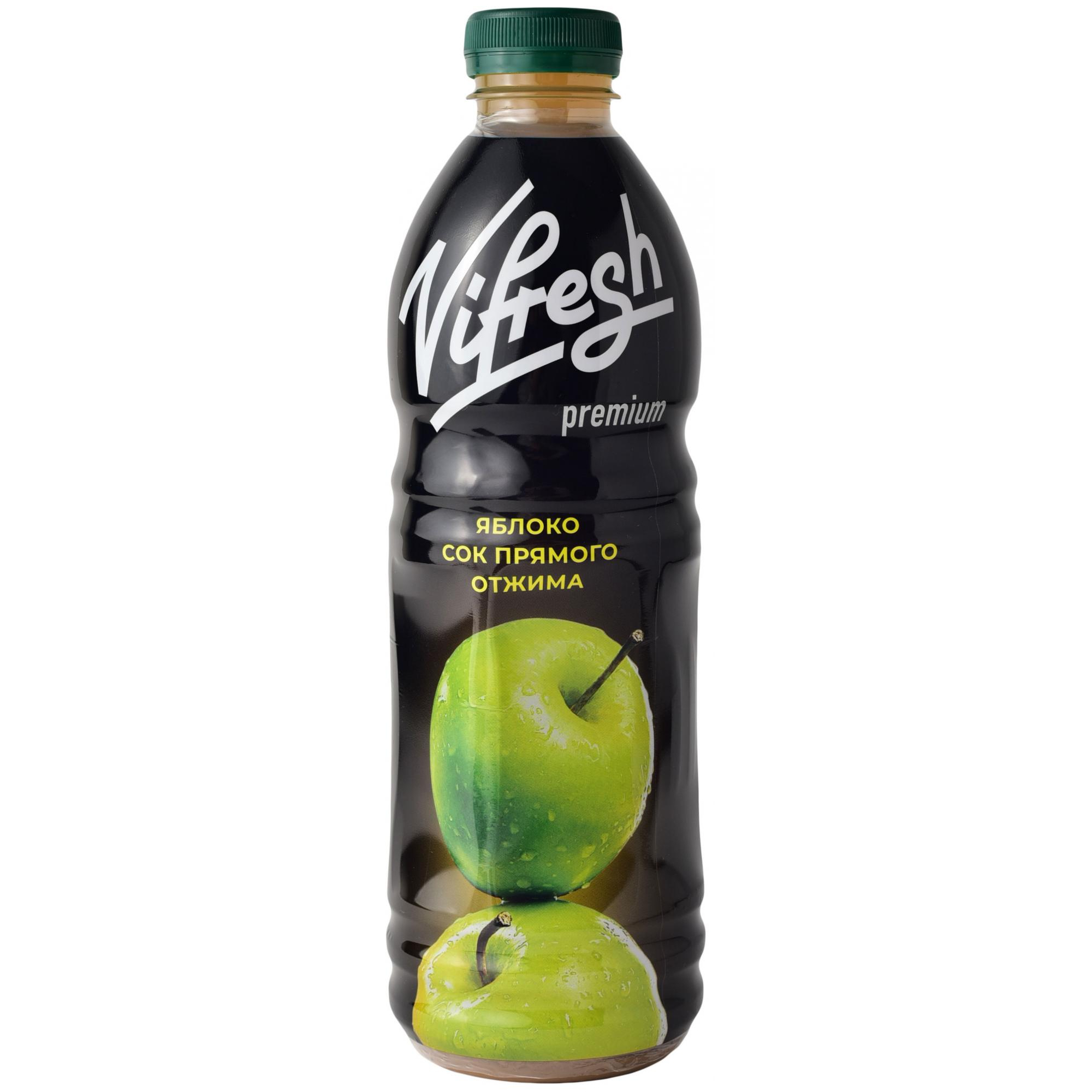 Сок Vifresh прямого отжима, Яблочный, 1 л сок сады придонья яблоко прямого отжима 1 литр
