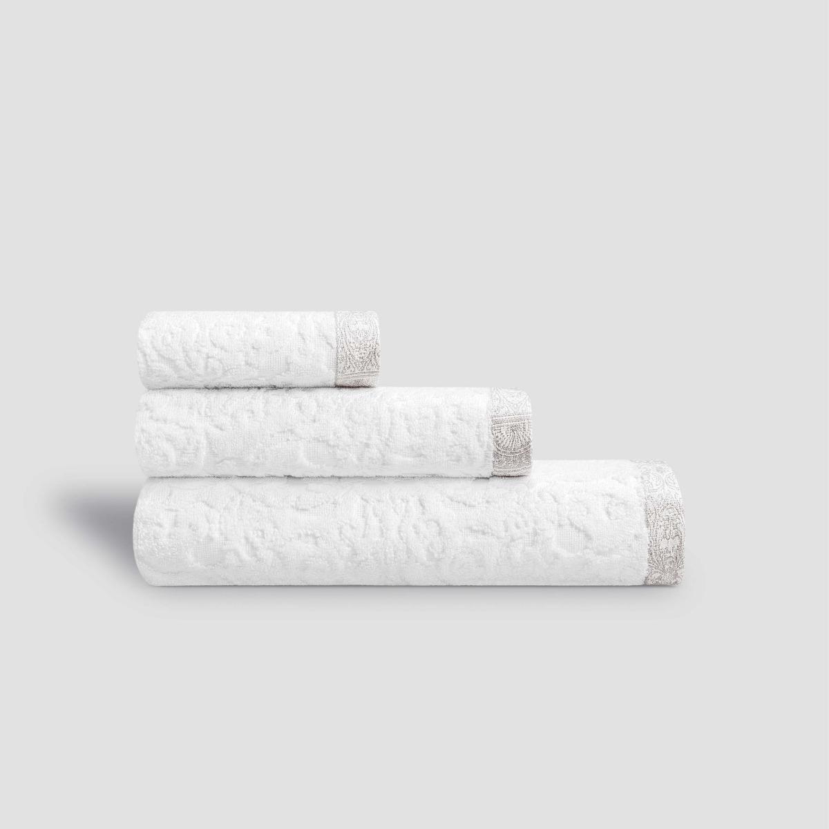 Комплект полотенец Togas Элизабет белый с серым из 3 предметов комплект махровых полотенец
