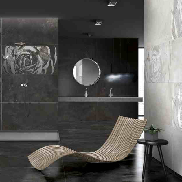 фото Плитка ceramiche brennero explora & dekora metal black 60x120 см