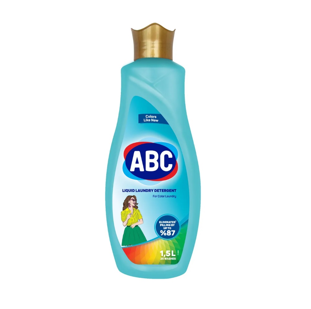 Жидкое средство ABC для стирки цветного белья 1,5 л