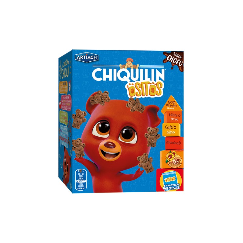 Печенье Chiquilin Ositos Choko мультизлаковое, 160 г