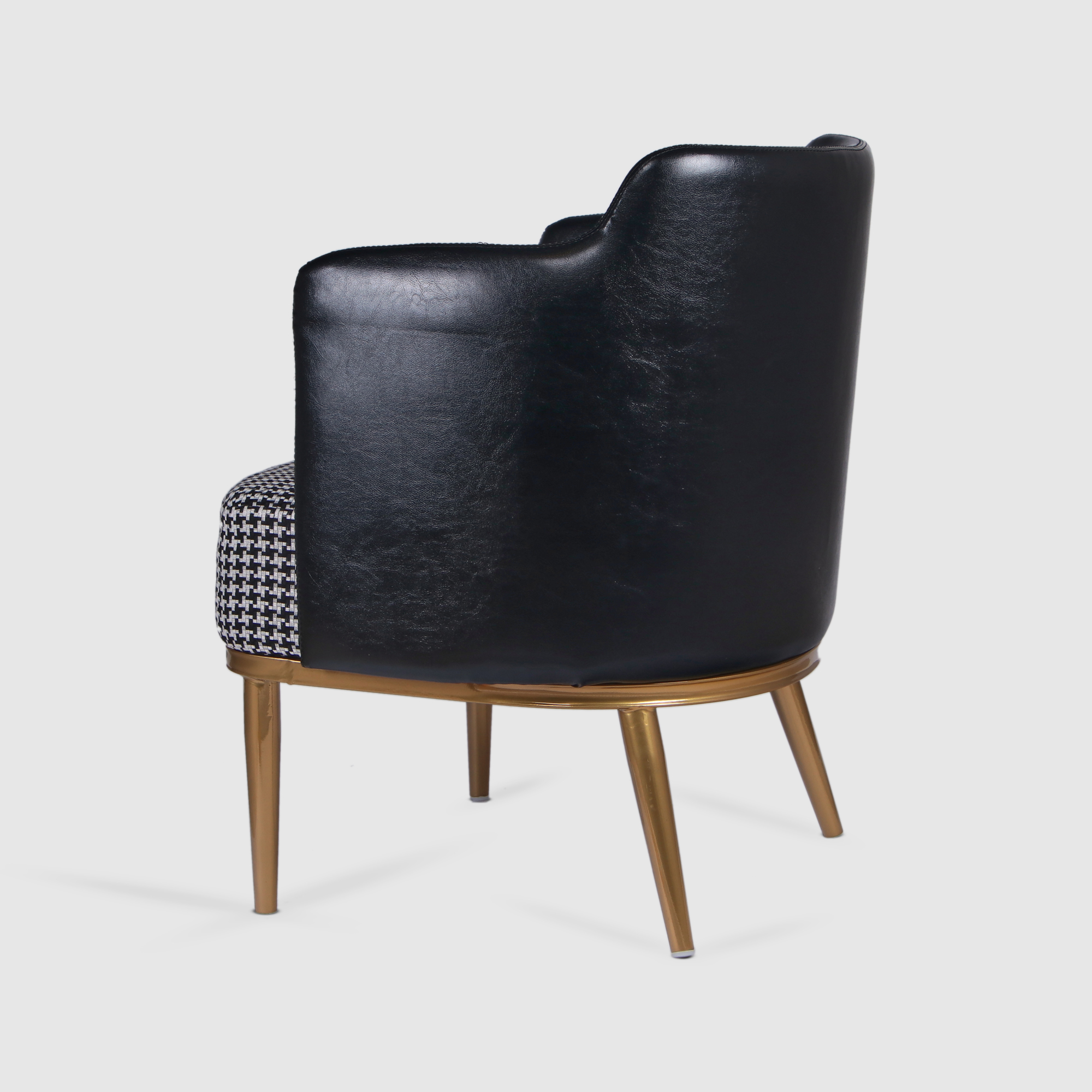 Кресло Tianjin Zhong 53х48х75 см черное/гусиные лапки, цвет коричневый - фото 4