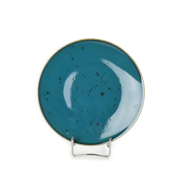 Тарелка Porcelana Bogucice Alumina Laguna 22 см, цвет синий - фото 1